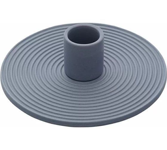 Изображение товара Подсвечник Tkano из каменной керамики, темно-синего цвета, коллекция Essential TK23-DEC-CNH0001