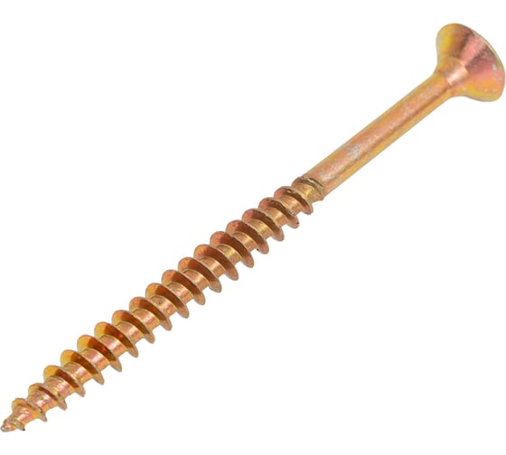 Изображение товара Саморез универсальный МЕТАЛЛСЕРВИС 6x80 желтый цинк 1кг 1264149