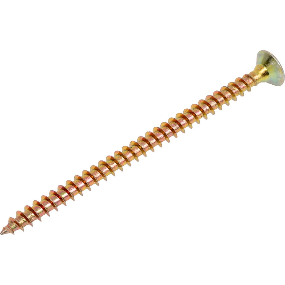 Изображение товара Саморез универсальный МЕТАЛЛСЕРВИС 5x80 желтый цинк 0,3кг