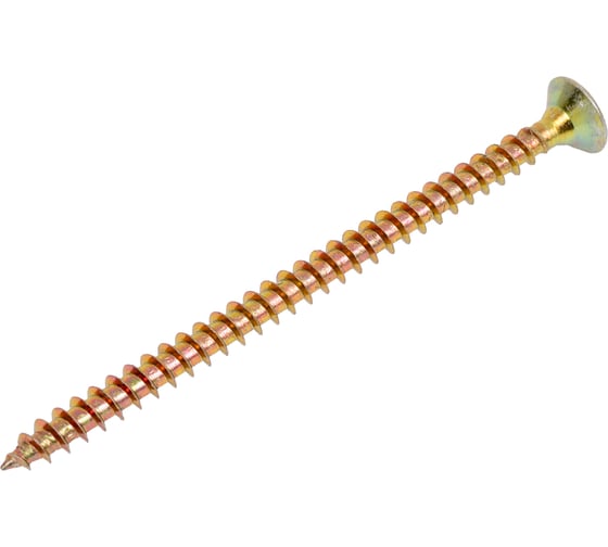 Изображение товара Саморез универсальный МЕТАЛЛСЕРВИС 5x80 желтый цинк 0,3кг 1264762