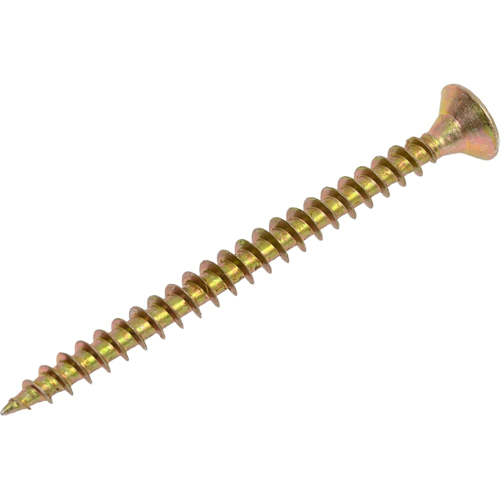 Изображение товара Саморез универсальный МЕТАЛЛСЕРВИС 4x50 желтый цинк, стальной, 1 кг