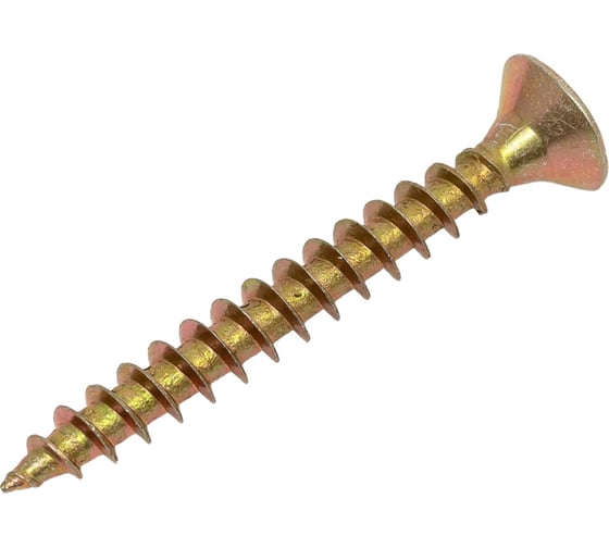 Изображение товара Саморез универсальный МЕТАЛЛСЕРВИС 6x50 желтый цинк 1кг 1264143