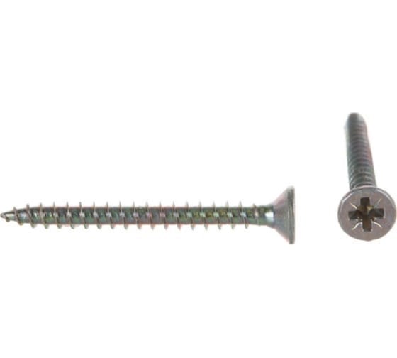 Изображение товара Саморез универсальный МЕТАЛЛСЕРВИС 3x45 белый цинк 100шт. МС 1265913