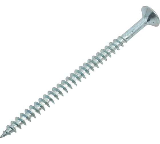 Изображение товара Саморез универсальный МЕТАЛЛСЕРВИС 4,5x70 белый цинк 20шт. МС 1265931