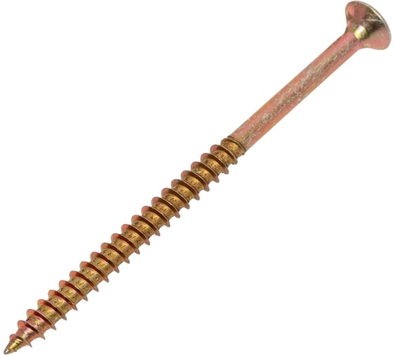 Изображение товара Саморез универсальный МЕТАЛЛСЕРВИС 6x100 желтый цинк 1кг 1264115