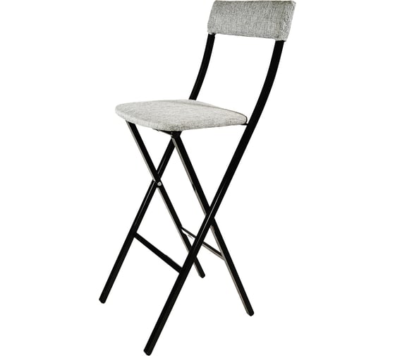 Изображение товара Стул MODULE`S TYLE Эмин барный рогожка серая / черный мат ВИ0113