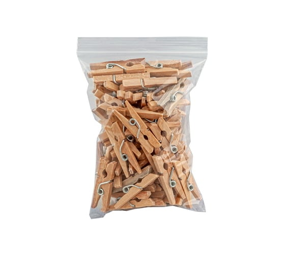 Изображение товара Украшение декоративное ALMIN высота 2,5 мм 50 шт в упаковке прищепка дерево 1/1 ПС-14611