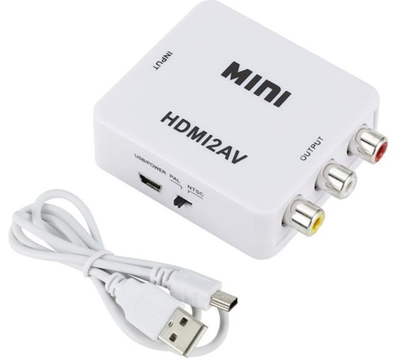 Изображение товара Конвертер PALMEXX HDMI - AV (RCA), белый PX/HDMI-AV