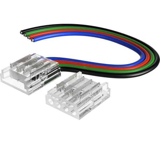 Изображение товара Коннектор для светодиодной ленты geniled RGB 10мм для гибкого соединения или подключения прокалывающий 12362