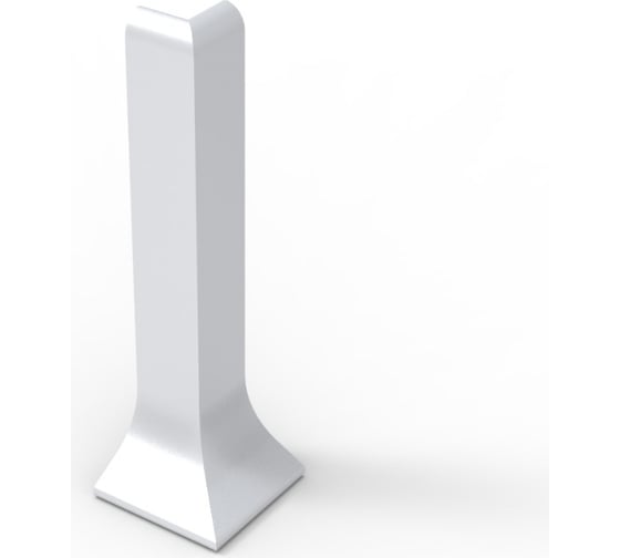 Изображение товара Угол внешний для плинтуса Диал 100 серебро матовое 4687204783814