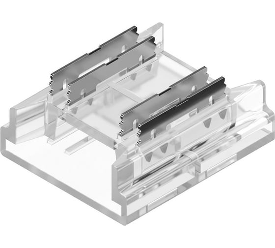 Изображение товара Коннектор прямой для светодиодной ленты geniled СОВ RGB 10мм 4pin 1 шт прокалывающий 12412