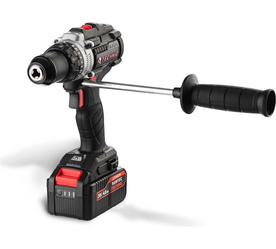 Изображение товара Ударная аккумуляторная дрель-шуруповерт RUNTEC TECHNIC 13 мм, 20 В, 2x4 Ач, 100 Нм RT-ID100T