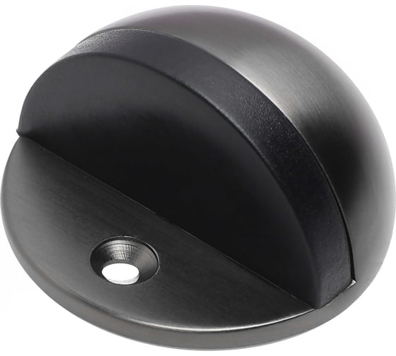 Изображение товара Ограничитель дверной Ренц напольный, матовый черный никель INDS 44 MBN