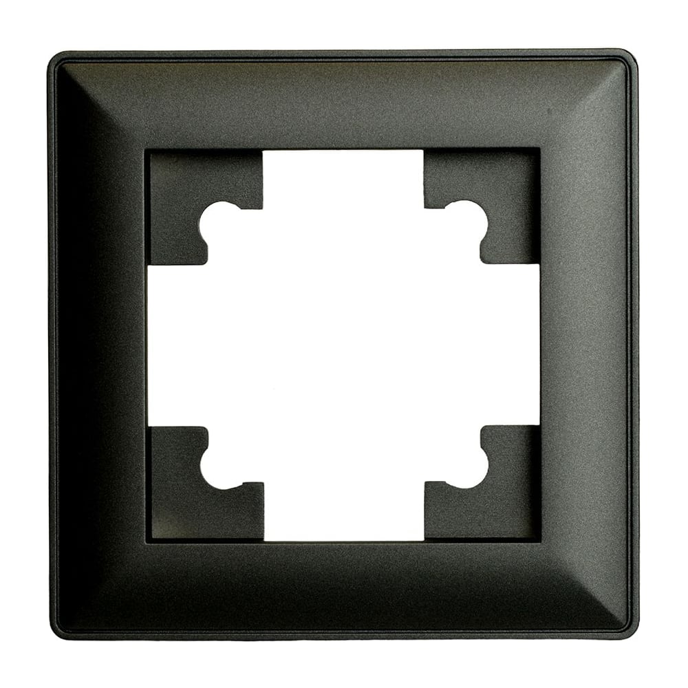 Изображение товара Рамка STEKKER PFR00-7001-05 серия Катрин черная 1 пост