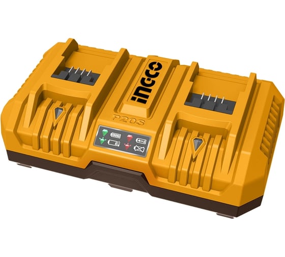 Изображение товара Двойное зарядное устройство INGCO 2x20 B, 4A+4А, INDUSTRIAL FCLI2082