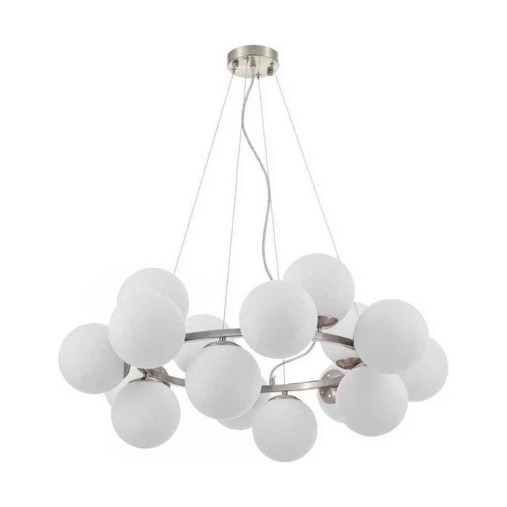 Изображение товара Подвесная люстра MyFar Aerton MR1940-16P 16 ламп никель белый стиль модерн