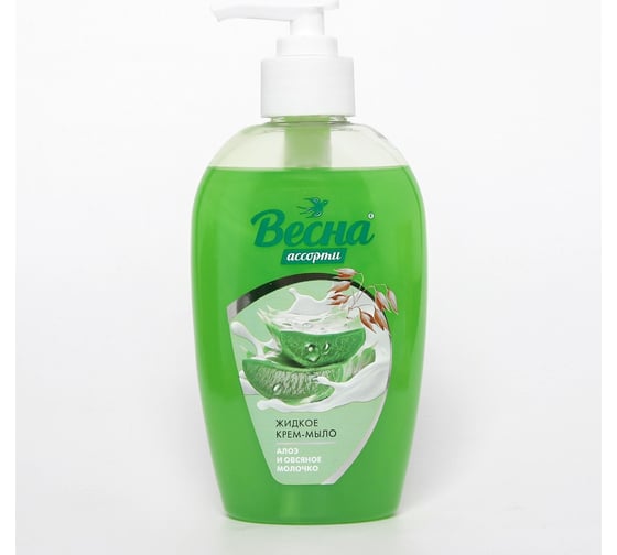 Изображение товара Крем-мыло жидкое ВЕСНА Ассорти, алоэ и овсяное молочко, 280 г 5098