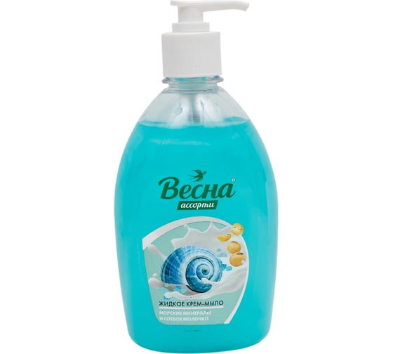 Изображение товара Мыло жидкое ВЕСНА Ассорти, морские минералы и соевое молочко, 500 г 5222