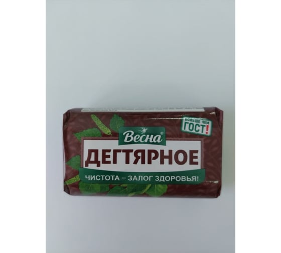 Изображение товара Мыло твердое ВЕСНА дегтярное, 90 г 6260