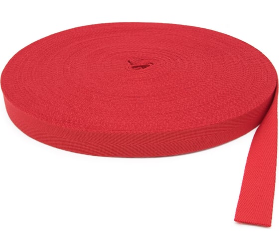 Изображение товара Монтажная лента текстильная Fedast 50 м цвет: красный mtl-201050kr