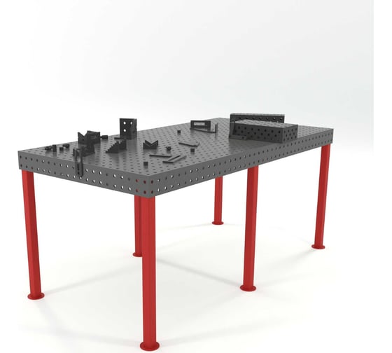Изображение товара Сварочный стол Flamet с оснасткой, 1000x2000, Profi 10 мм ОBP-1000x2000-10