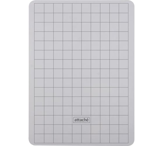 Изображение товара Доска двусторонняя маркерная Attache А4 белый/клетка+маркер+салфетка 1780106