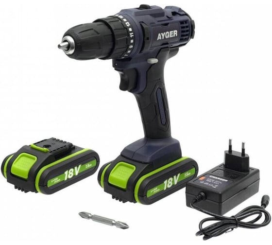 Изображение товара Аккумуляторная дрель-шуруповерт AYGER AP18C