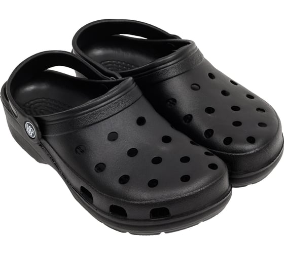 Изображение товара Сабо фирма СТЕП ЭВА медицинские с ремешком и перфорацией, модель 3, черный, размер 37 00-00002774