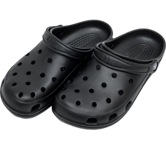 Изображение товара Сабо фирма СТЕП ЭВА медицинские с ремешком и перфорацией, модель 3, черный, размер 42 00-00003693