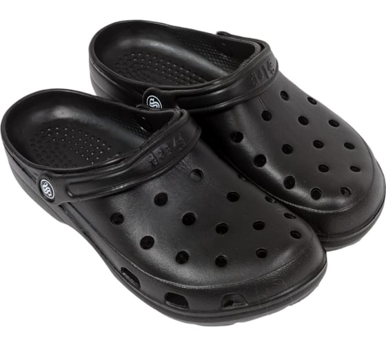 Изображение товара Сабо фирма СТЕП ЭВА медицинские с ремешком и перфорацией, модель 3, черный, размер 39 00-00002776