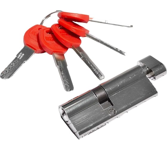 Изображение товара Цилиндр Doorlock V K2300Z N серия Variant, никелированный, 35xK45мм, кл/пов. кнопка, 5 перф.ключей 79034