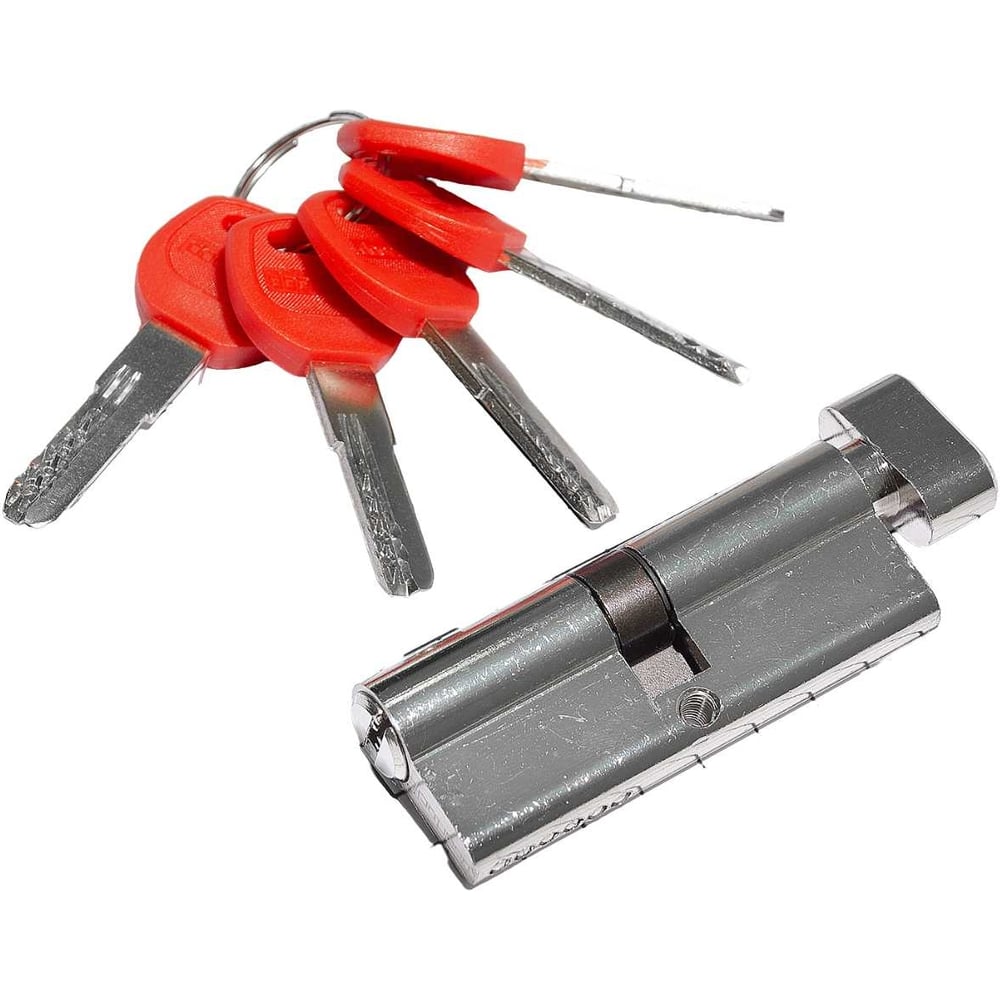 Изображение товара Цилиндр Doorlock V K2300Z N серия Variant, никелированный, 40x40мм, кл/пов. кнопка, 5 перф.ключей 79032