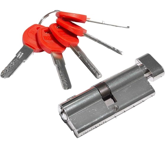 Изображение товара Цилиндр Doorlock V K2300Z N серия Variant, никелированный, 40x40мм, кл/пов. кнопка, 5 перф.ключей 79032