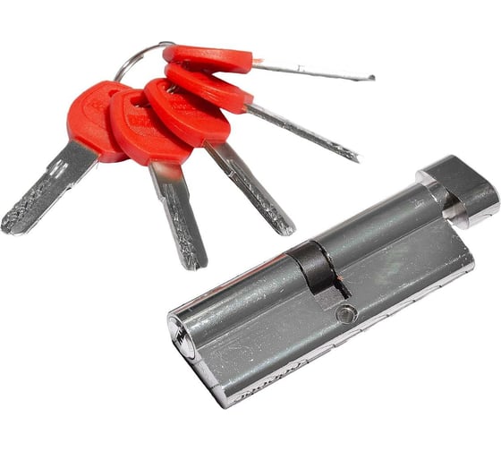 Изображение товара Цилиндр Doorlock V K2300Z N серия Variant, никелированный, 45x45мм, кл/пов. кнопка, 5 перф.ключей 79033