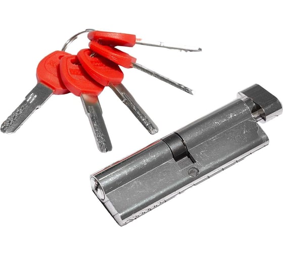 Изображение товара Цилиндр Doorlock V K2300Z N серия Variant, никелированный, 50x50мм, кл/пов. кнопка, 5 перф.ключей 79035