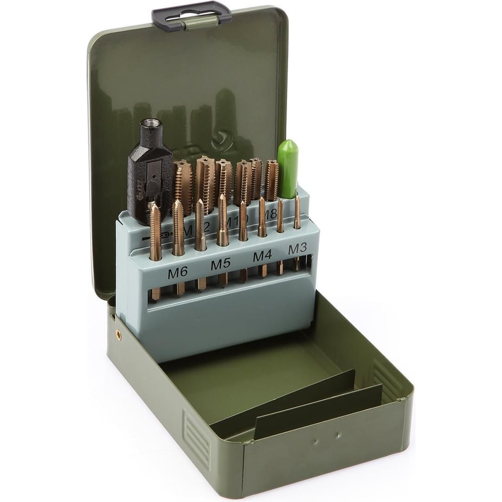 Изображение товара Набор метчиков Дело Техники 15 шт. для резьбы М3-М12