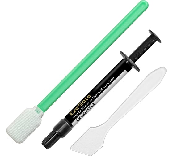 Изображение товара Жидкий металл EX-LQMTL3 79 Вт/(м·К), 3 г, шприц с лопаткой ExeGate 296095