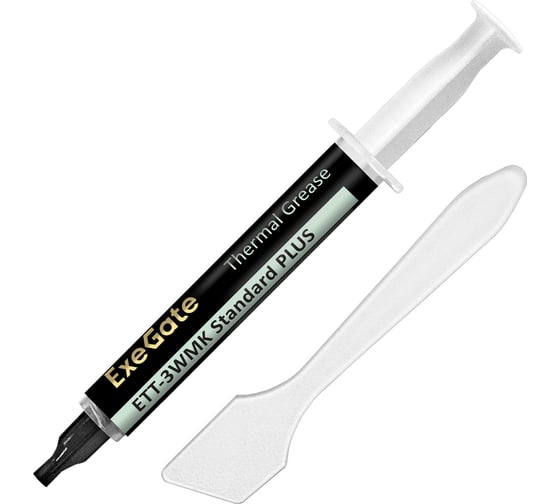 Изображение товара Термопаста ETТ-3WMK Standard PLUS 3.2 Вт/(м·К), 3 г, шприц с лопаткой ExeGate 296092