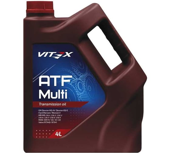 Изображение товара Масло для автоматических трансмиссий VITEX ATF Multi 5 л v330604