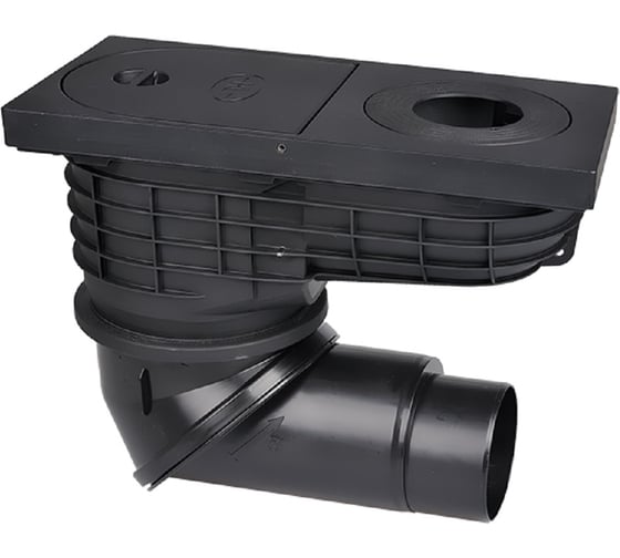 Изображение товара Дождеприемник с чугунным верхом HL с двумя шарнирными соединениями, DN110/125 600NG