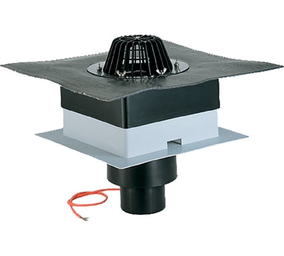 Изображение товара Кровельная воронка HL с электроподогревом, с полимербитумным полотном, DN 110 HL 63.1H/1