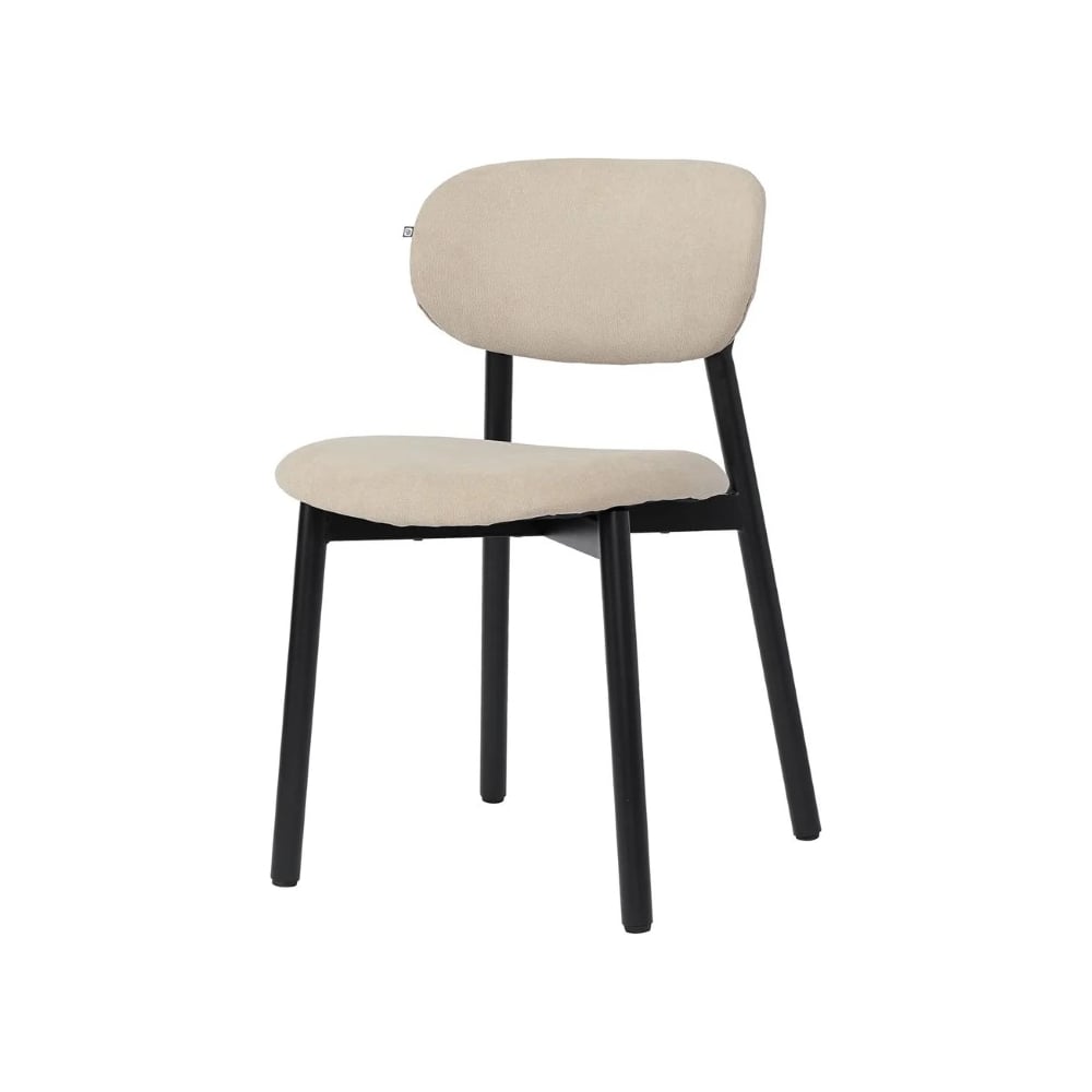 Изображение товара Стул Bergenson Bjorn Round, ванильный, с металлическим каркасом