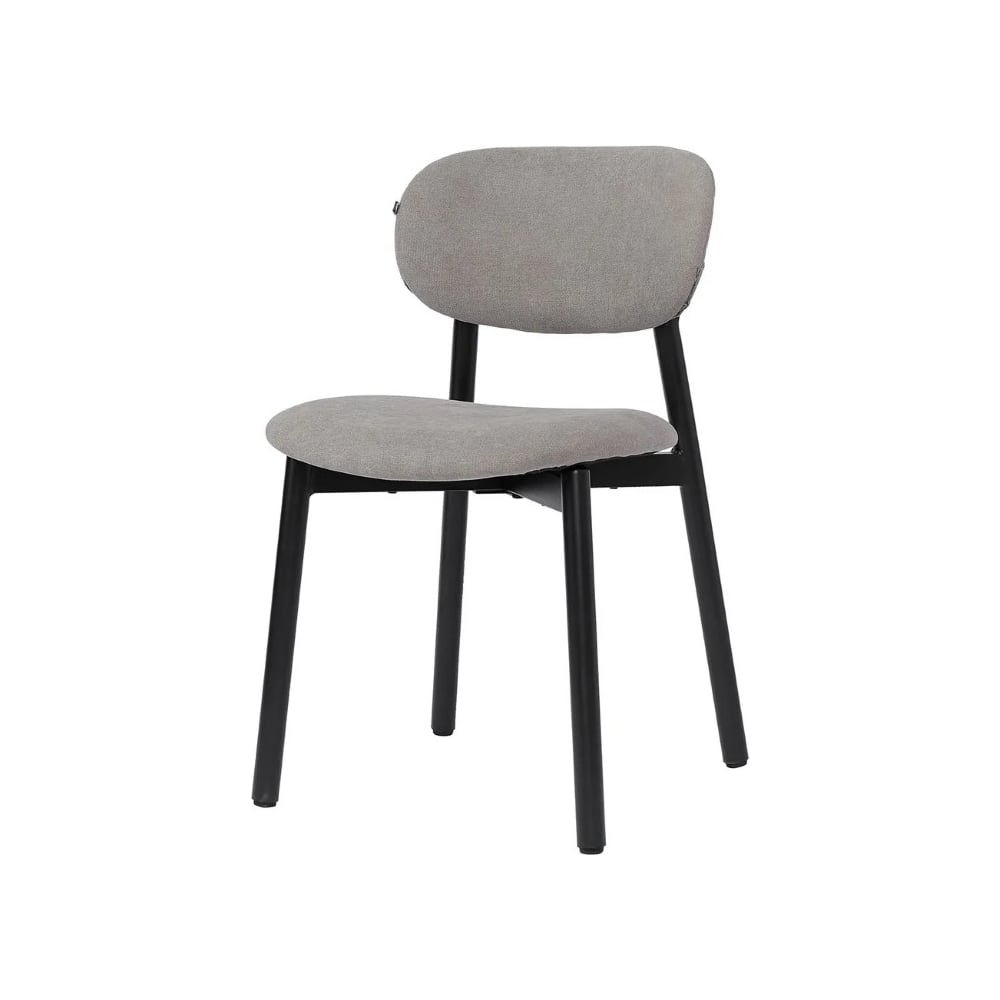 Изображение товара Стул Bergenson Bjorn Round из рогожки с металлическим каркасом