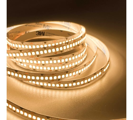Изображение товара Светодиодная лента Geniled 5м 12V 20Вт/м 3000k теплая подсветка 240 led/m IP33 10мм 03509