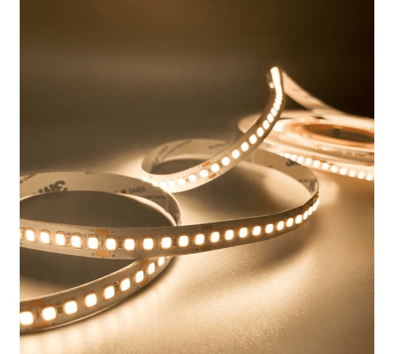 Изображение товара Светодиодная лента Geniled 2м 12В 16Вт/м 3000К теплая подсветка 180 led/m IP65 влагостойкая уличная 10мм 03539