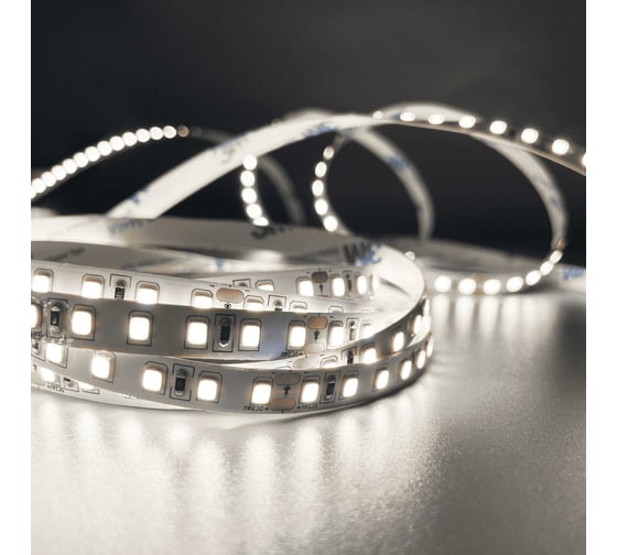 Изображение товара Светодиодная лента Geniled 5м 12В 12Вт/м 4000К нейтральная дневная подсветка 120 led/m IP65 влагостойкая уличная 8мм 03517