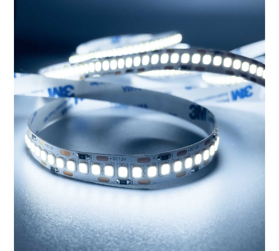 Изображение товара Светодиодная лента Geniled 5м 12В 20Вт/м 6000К холодная подсветка 240 led/m IP65 влагостойкая уличная 10мм 03524