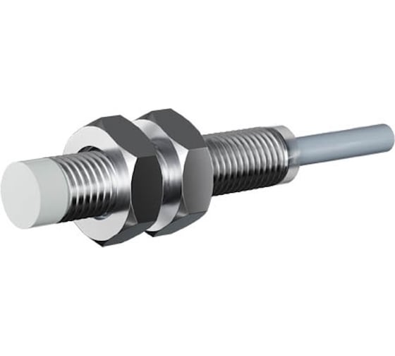 Изображение товара Индуктивный датчик Prompower KT208-D04NB-D345-LY, нержавеющая сталь, незаподлицо, М8, 4 мм, NPN-НЗ, кабель 2 метра KT208D04NBD345LY