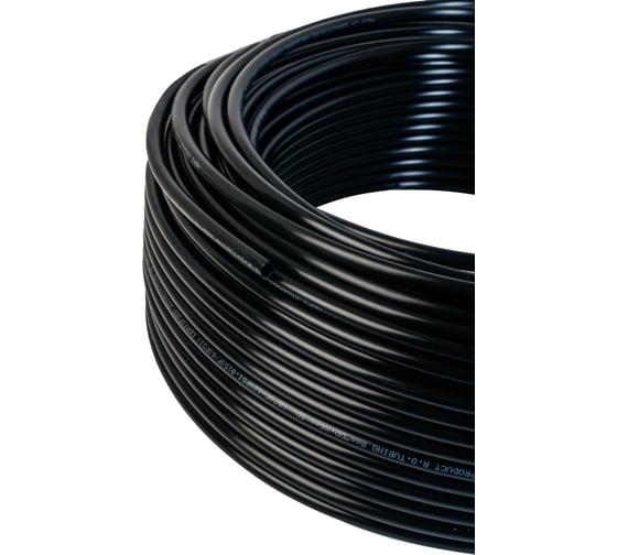 Изображение товара Трубка пневматическая полиэтиленовая PE 6х4 мм, 100 м, черный NBPT 59906
