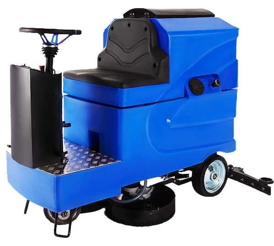 Изображение товара Аккумуляторная поломоечная машина Метлана с местом оператораМ130 стандарт синяя М6101